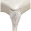 Chaise d'appoint ivoire et blanc os avec pattes (ensemble de 2)
