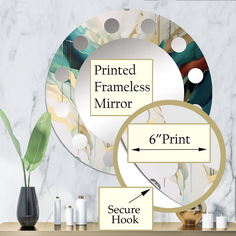 Miroir mural Marwood, 32 po x 32 po