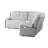 Bruni Grey Sectional With LED