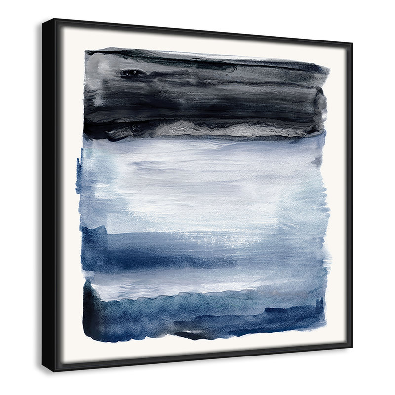 «Navy Sky I» par Nan, Noir, H 13,5 po x l 13,5 po