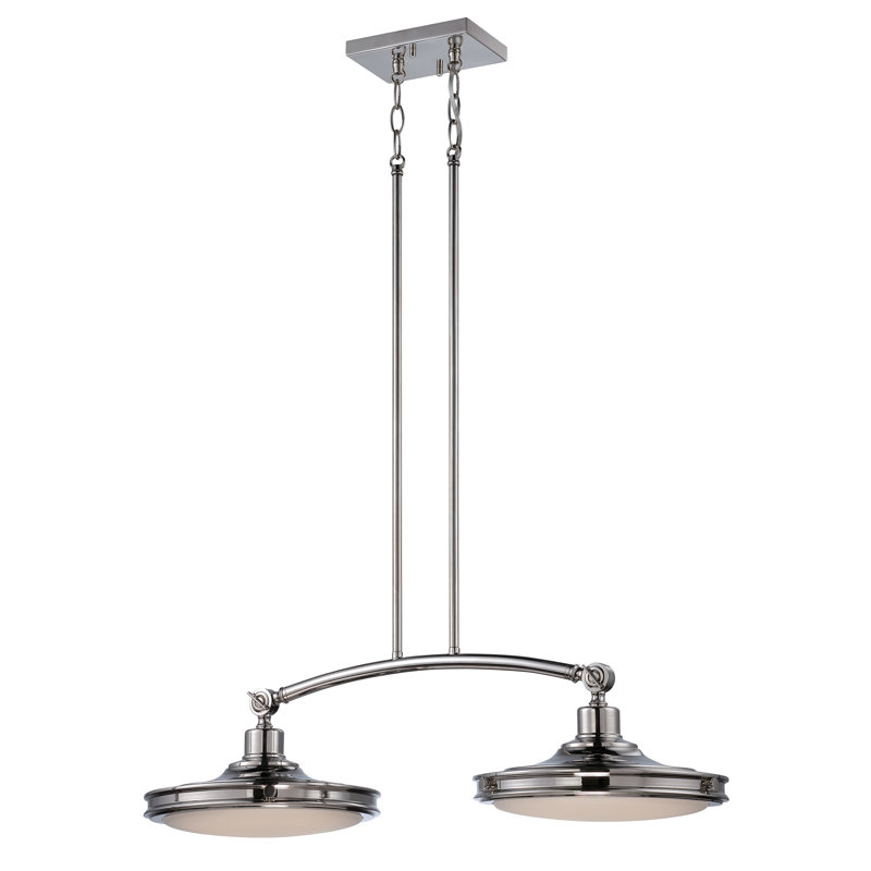Drennan 2 - Light Kitchen Island Pendant, Polished Nickel