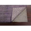 Tapis mauve en laine noué à la main de conception unique 5 pi 6 po x 8 pi 7 po