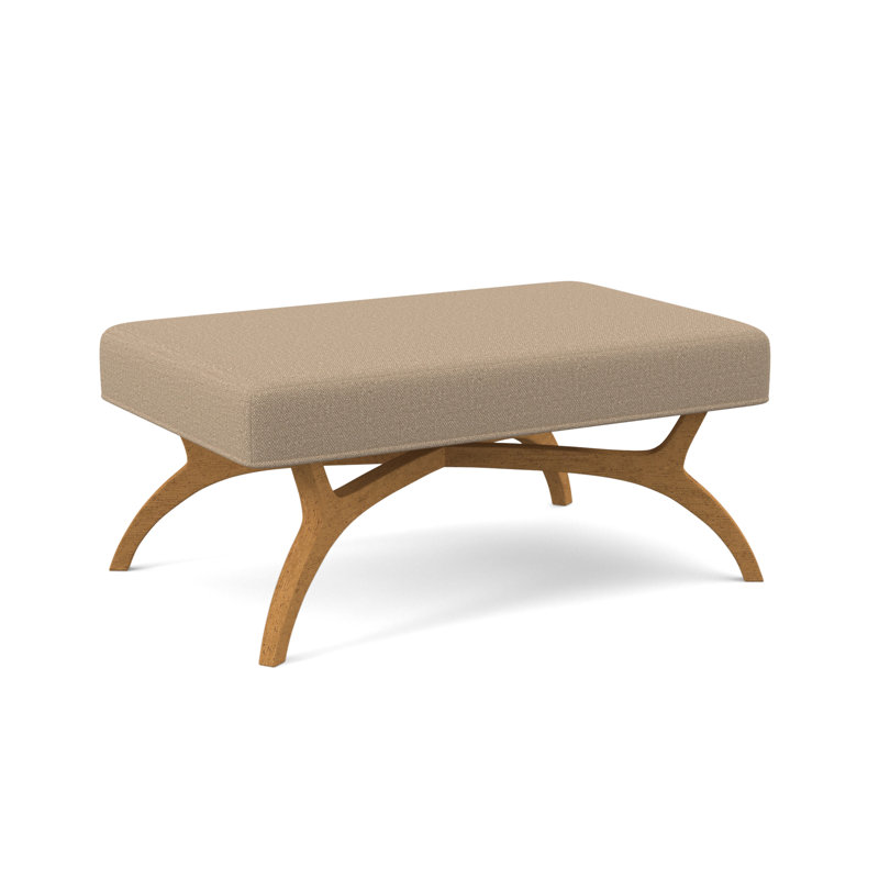 Ansel Upholstered Bench, Amber, Elise Flax