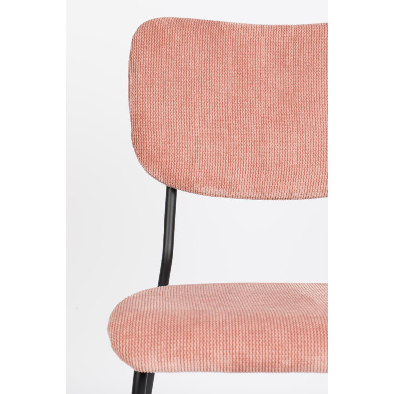 Upholstered Dining Chair, Pink