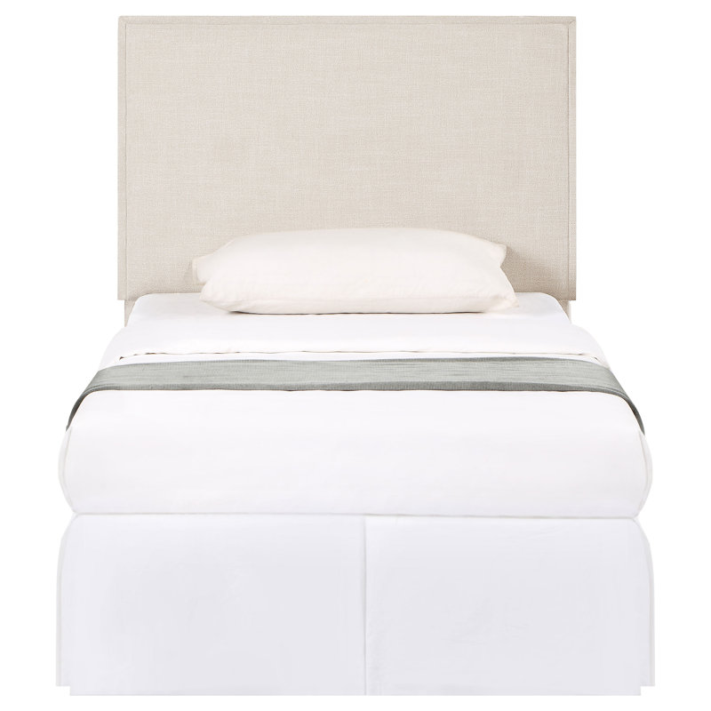 Jamain Upholstered King Panel Headboard Sand, Twin