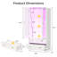 Vitrine haute 64 po avec portes en acrylique et lumières DEL-607213200