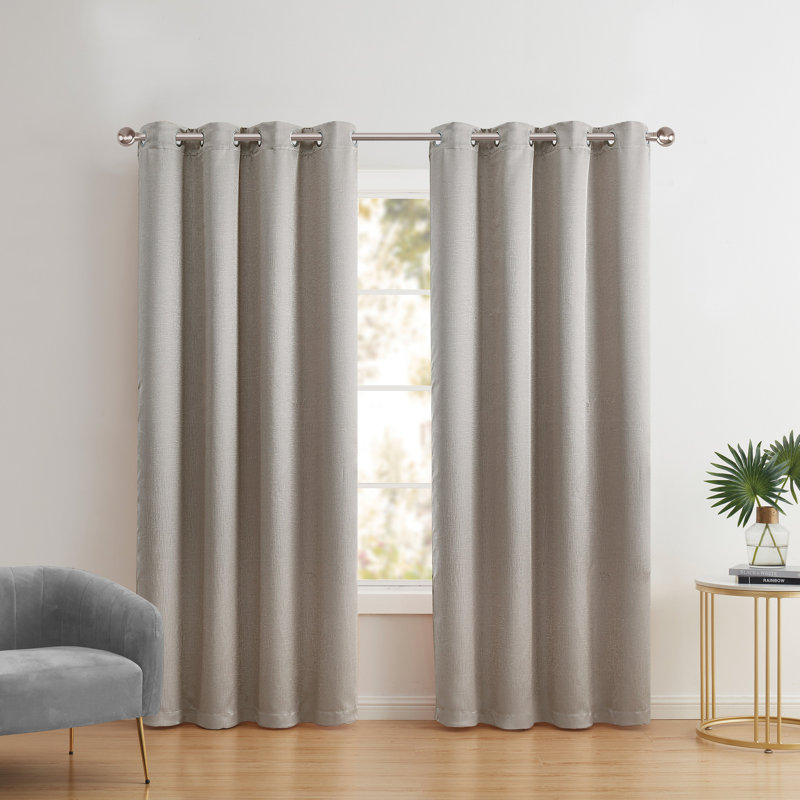 Blackout Single Curtain Panel, Silver, 52" W x 90" L