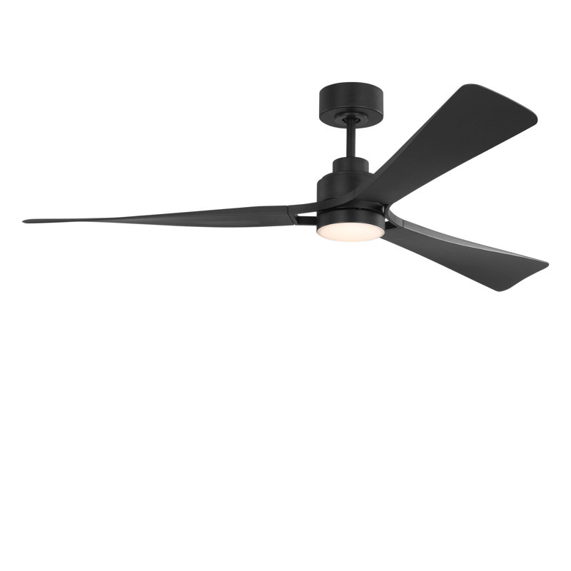 Smart 60 LED Ceiling Fan, Midnight Black, Midnight Black