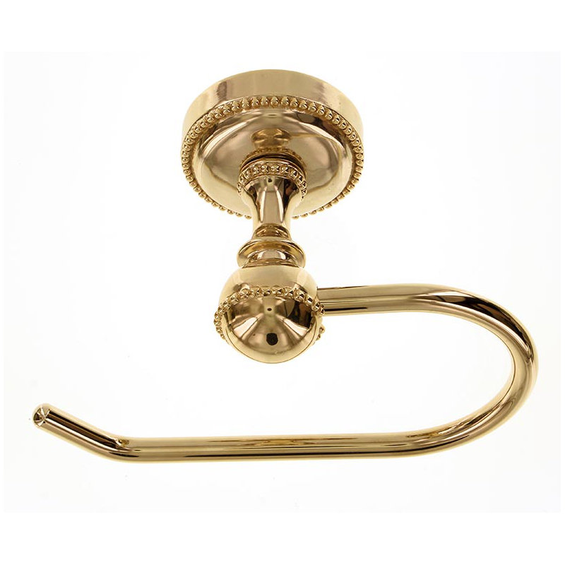 San Michele Wall Mounted French Toilet Paper Holder, Polished Gold