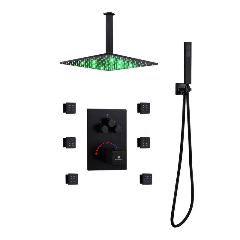 All-In-One Kit with Rough in-Valve, Black