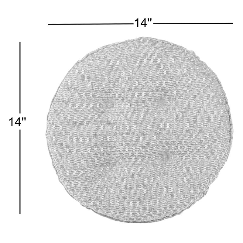 Coussin de siège de tabouret de bar texturé antidérapant, rond de 14 pouces, Rouge