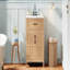 Meuble-lavabo de 30 po avec lavabo en résine, meuble-lavabo à cadre en bois massif avec tablette réglable, organisateurs de porte d'armoire, grain de bois naturel