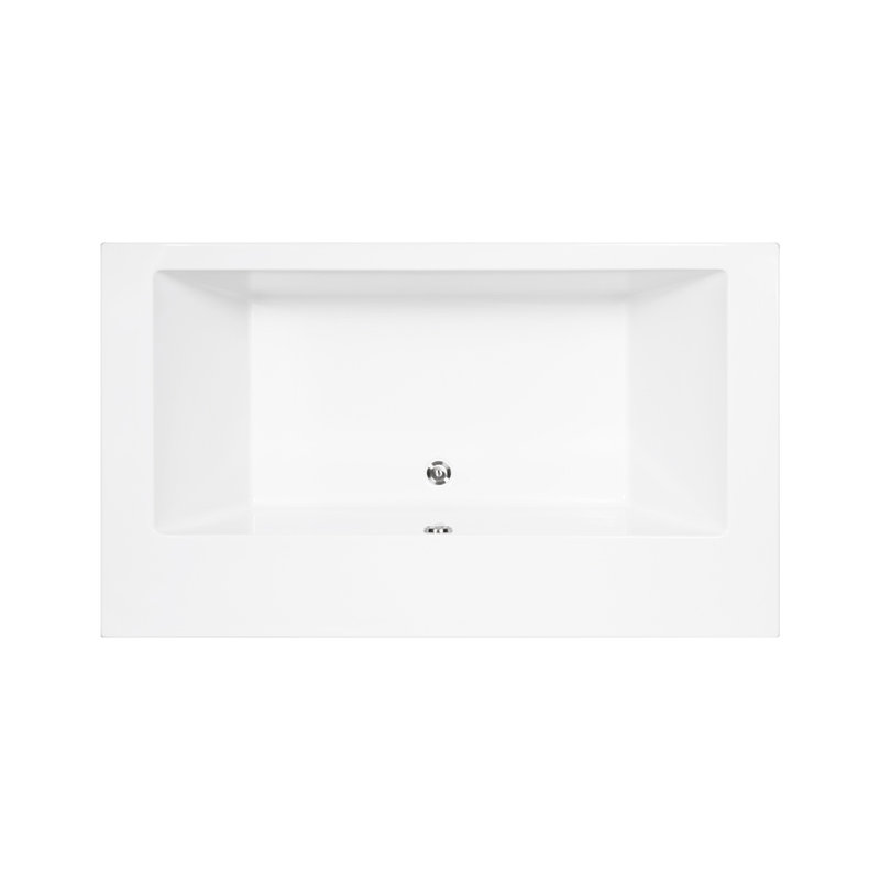 Andrea® 26 54" Air Bathtub - Matte, Drop In