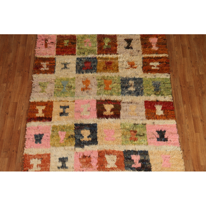 One-of-a-Kind Rectangle 5'5'' X 7'9'' New Age Wool Area Rug in