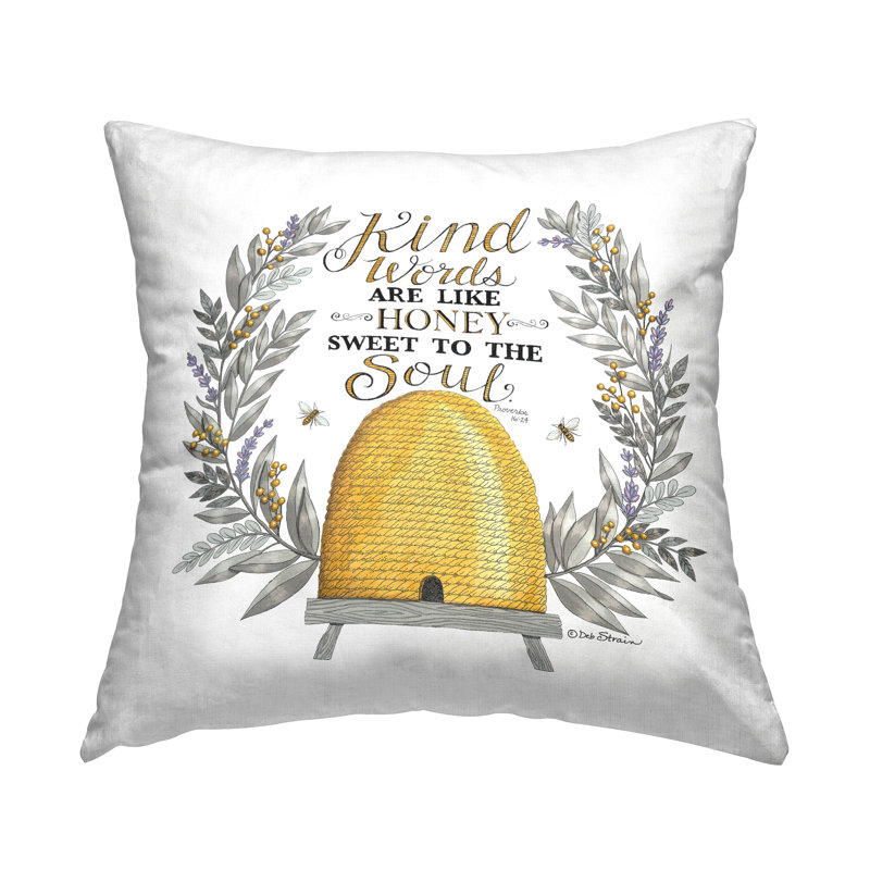 Coussin décoratif imprimé Kindness par Brain Strain
