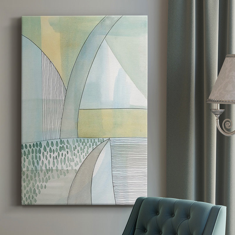 " Mint Reflection II ", 27" H x 18" W x 1" D
