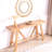 Farmhouse A- Frame Wood Console Table, 58.5"