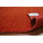 Tapis orange en laine orange de style Gabbeh 5 x 8