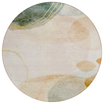 Blakelie Washable Abstract Indoor / Outdoor Rug