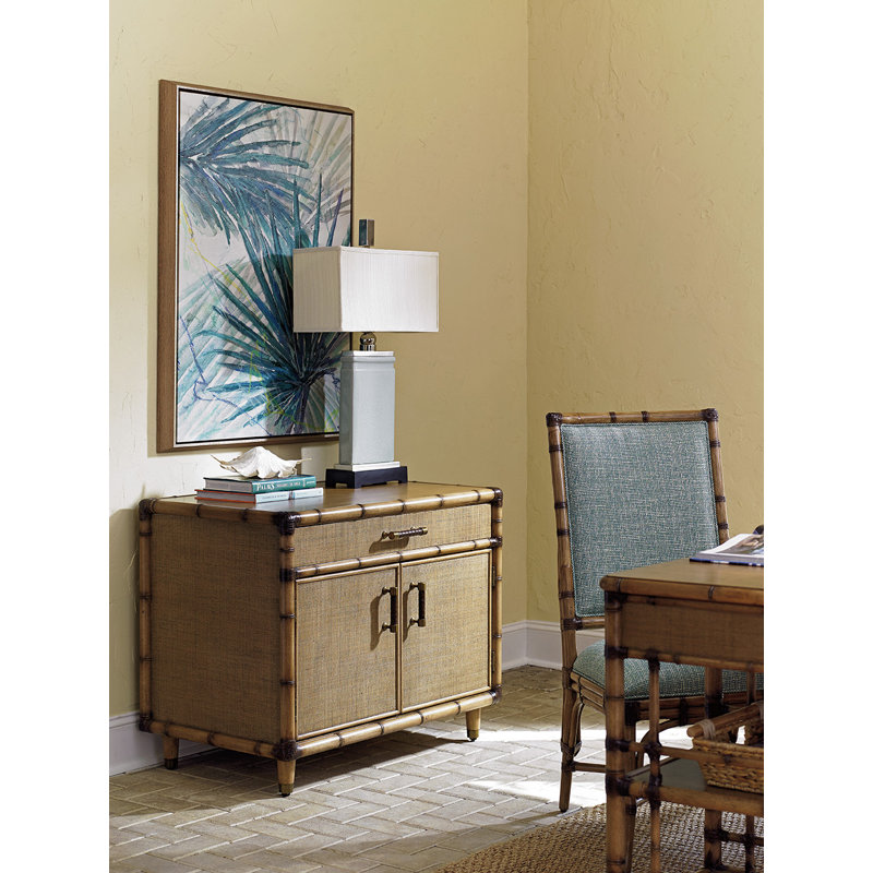 Bermuda Sands Brown Bamboo Transitional Storage Chest