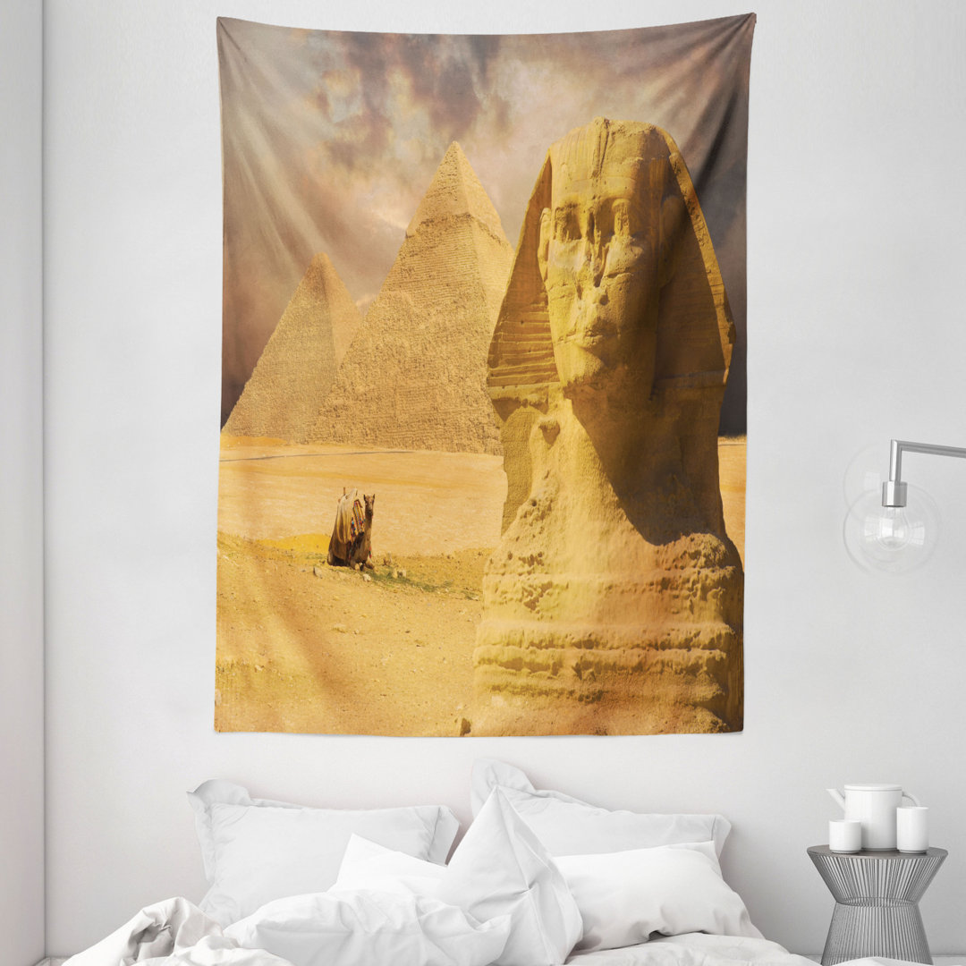 Wandbehang Sphinx Gesicht Andere Pyramiden in Ägypten Altes Historisches Monument