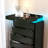 48.4"H Tall 6 Drawer Dresser With RGB LED Light & Charging Station, Modern Chest Of Drawers For Bedroom With Sliding Locking Top-1531335195