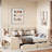Upholstered Daybed With 2 Drawers, Storage Shelves, Flip Cabinets & Side Table, Vertical Striped Design-1868253504