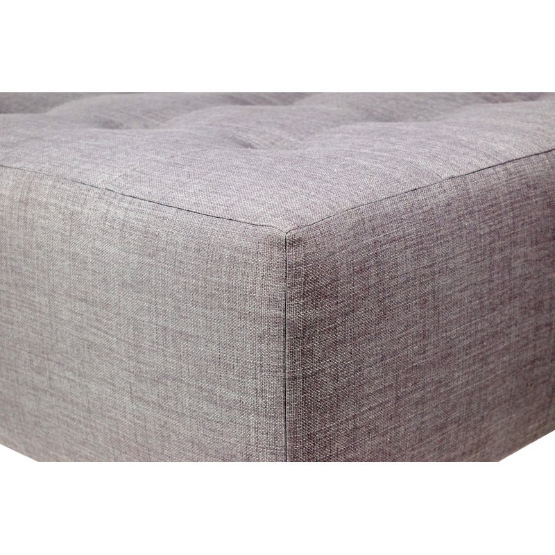 Repose-pieds standard carré 34 po Emerson, Anthracite, Gris-rouge