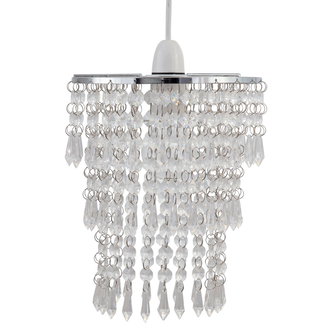 24cm H Plastic Drum Pendant Shade ( Uno )