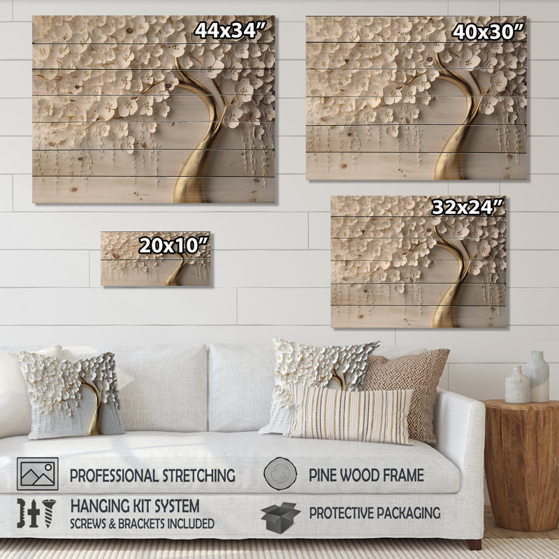 Arnaud - Panneaux de décoration murale en bois Paysages, H 24 po x l 32 po
