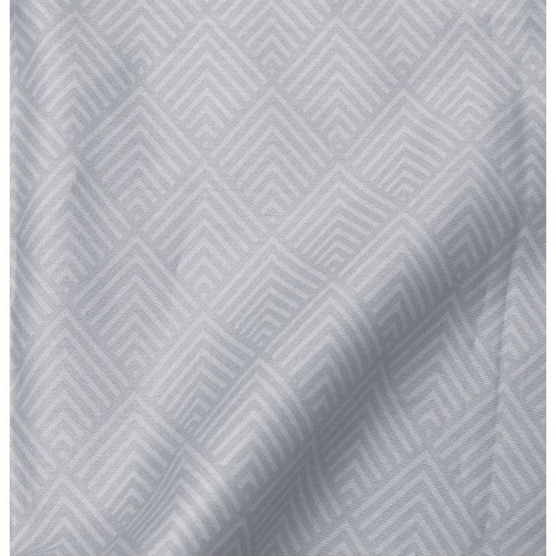 Ardingly Cotton 200 TC Duvet Cover Set, 240 x 200 cm - 2 Pillowcases (80 x 80 cm), Silver