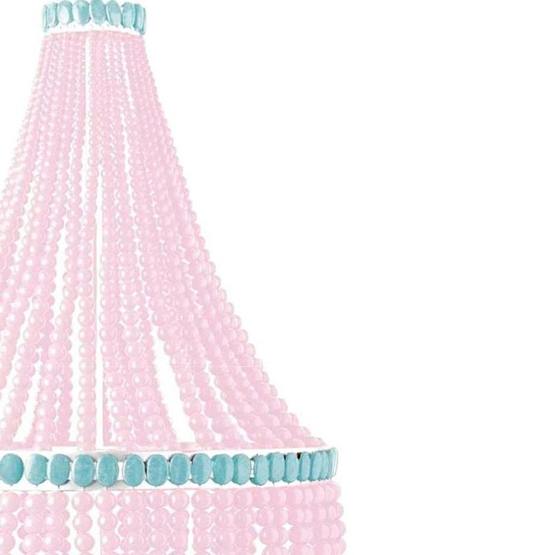 Emma Rose Quartz and Turquoise Chandelier