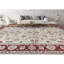 Hand-Knotted High-Quality Ivory and Red Area Rug