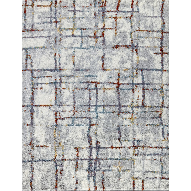 Loft Shag GC_CZY1009 Shaggy Area Rug, Rectangle 5'3" x 7'
