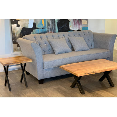 Mota 2 - Piece Solid Wood Top Living Room Table Set