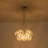 13-Light Dimmable Cluster Wavy Glass Chandelier