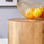 Table cylindrique avec motif élégant - 16,11 po de profondeur / largeur / hauteur, 15,76 lb convenant au café, à la salle à manger, au travail, à l'écriture de scénarii Conception gracieuse de tous les côtés, appropriée