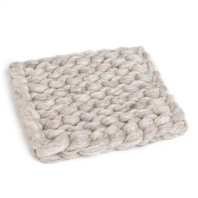Trivet de couleur tricotée Chunky