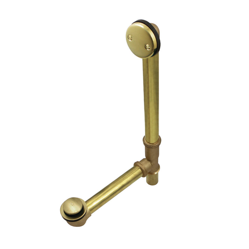 Kingston Brass Made To Match Brass Tub Waste and Overflow, Polished Nickel