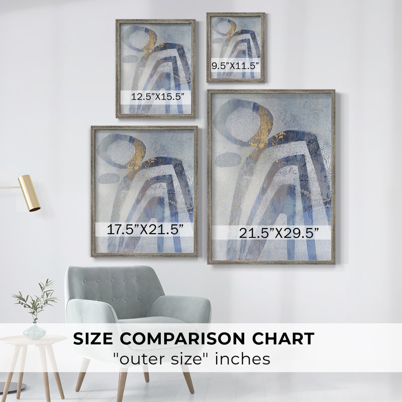 Linx IV Framed Print - Solid Wood, 11" H x 9" W