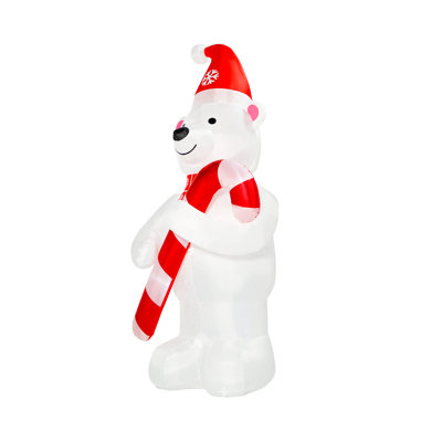 15 ft Polar Bear Prgrammed Lights Inflatable