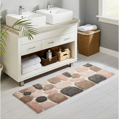 Creline Bath Rug - Rose Cloud
