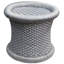 Tabouret d'appoint en rotin Grabowski-1915084091