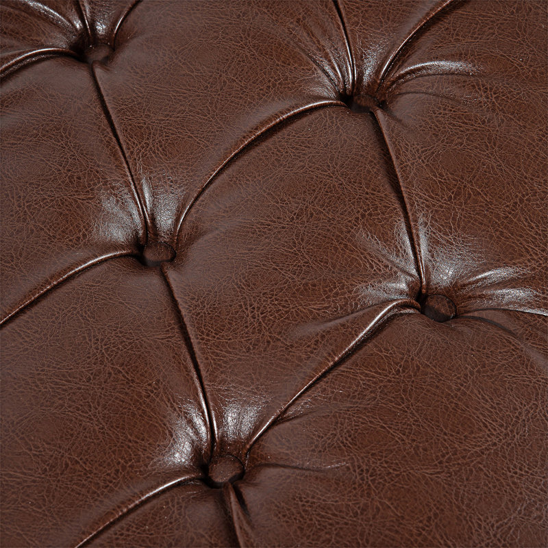 Tufted Upholstered Footstool