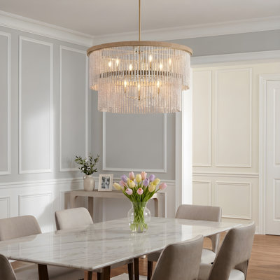Grand lustre cylindrique Hinkley Indra