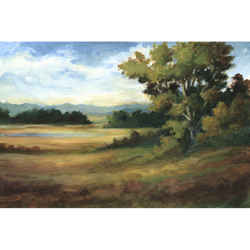 " Amber Fields " Painting Print, 20" H x 30" W x 1.25" D