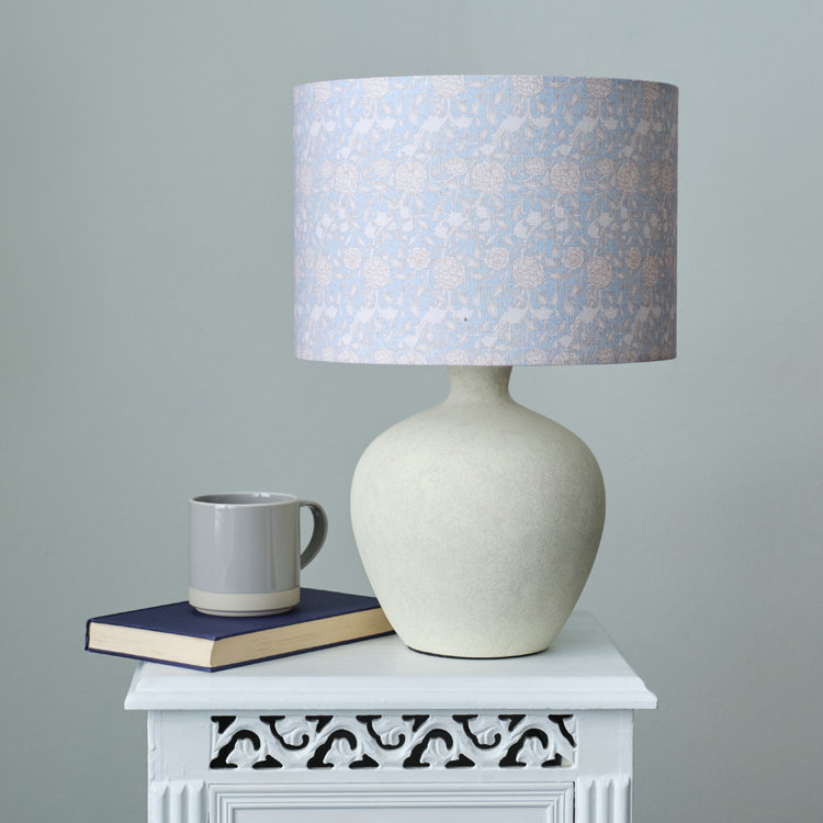 21cm H Cotton Drum Lamp Shade ( Clip On )