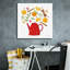  «Organic Tea 4» par Farida Zaman, art mural sur toile, 26 po x 26 po
