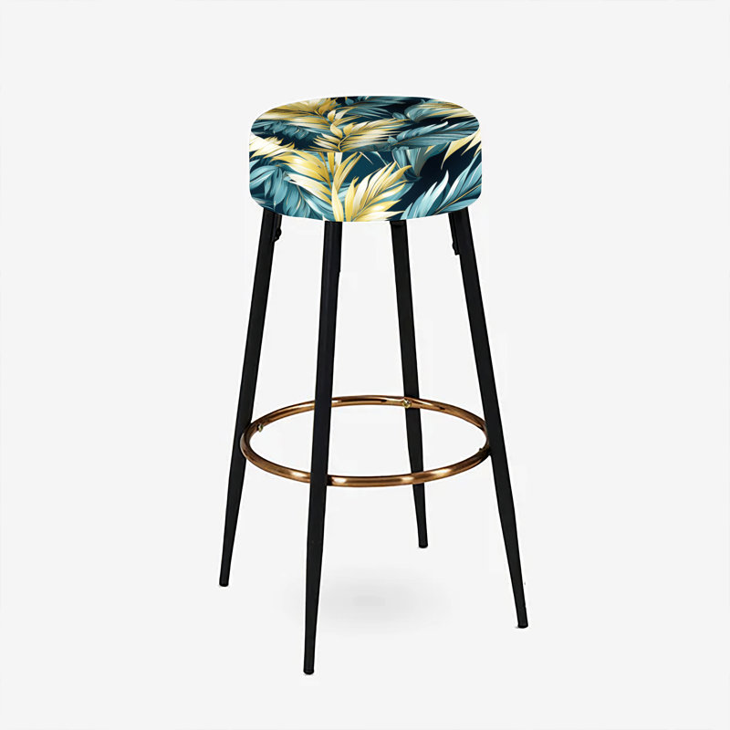 Palm Breeze - motif tropical - ensemble de 2 tabourets de bar tropicaux
