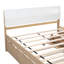 Structure de lit avec lit gigogne simple et 2 tiroirs ultrabrillants-313238396